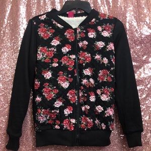 Floral Bomber Jacket